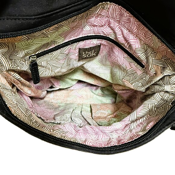 The Sak Ventura Convertible Crossbody Shoulder or Backpack Black Leather Bag main image 5
